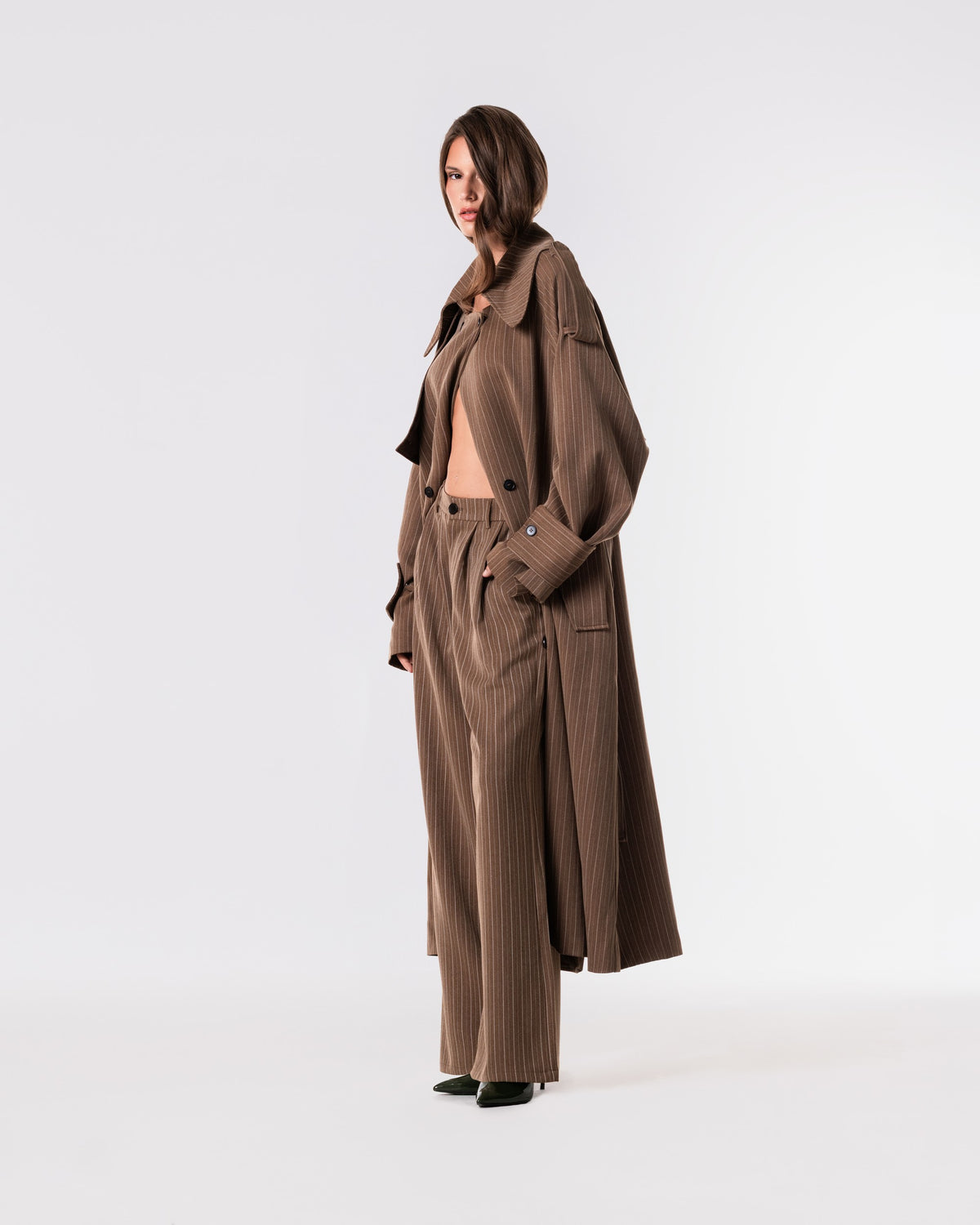 RUNWAY TRENCH COAT AND PANTS